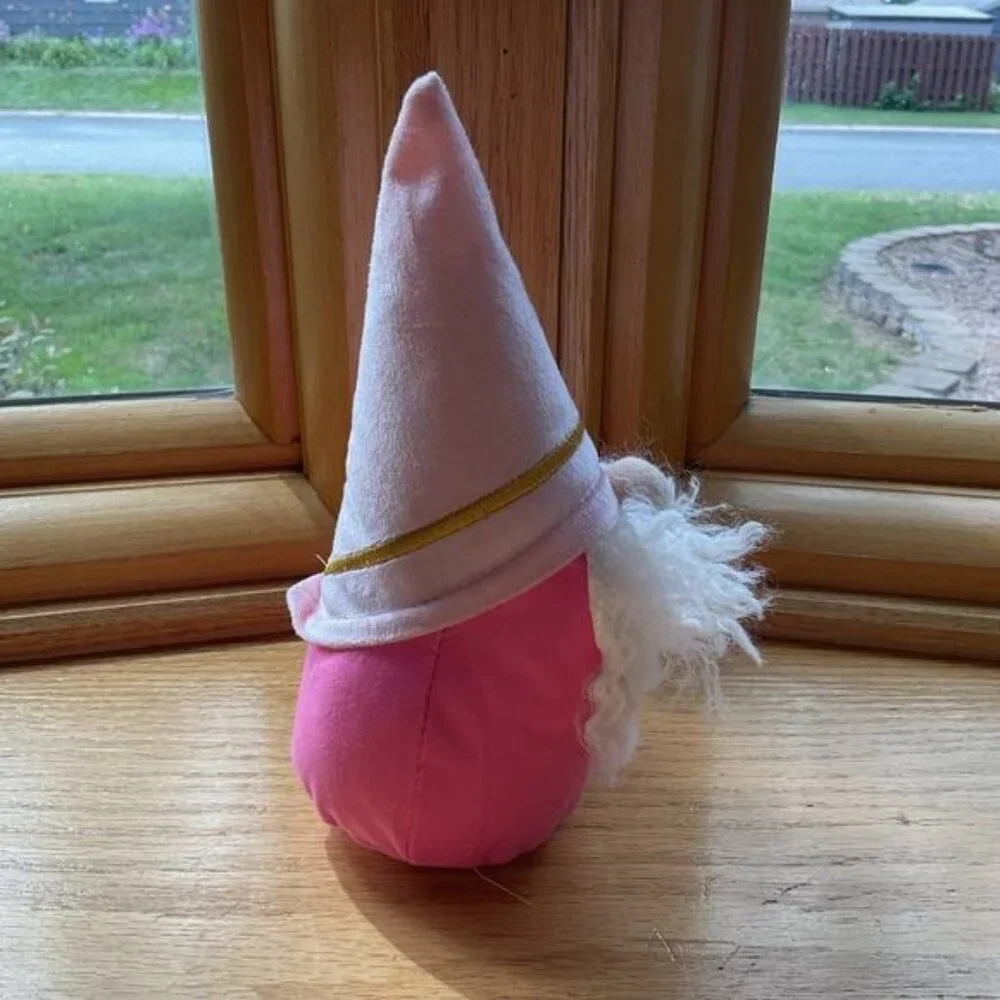 Pink Target Weighted Gnome Valentines Day Decor Plush Toy